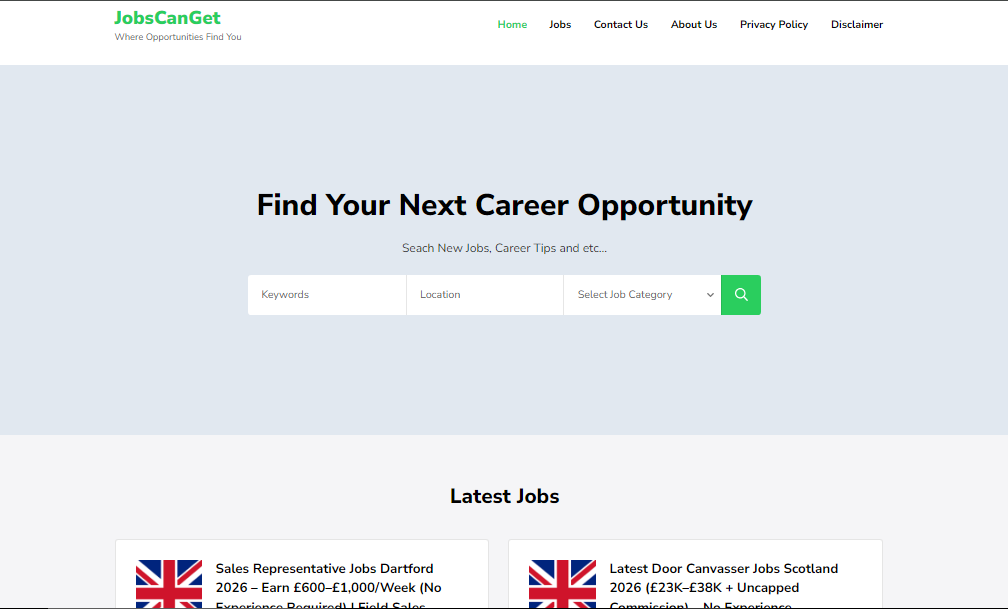jobscanget first page